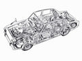 Ford Corsair 2000 E cutaway A4 Photo Print