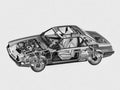 Ford EXP cutaway A4 Photo Print
