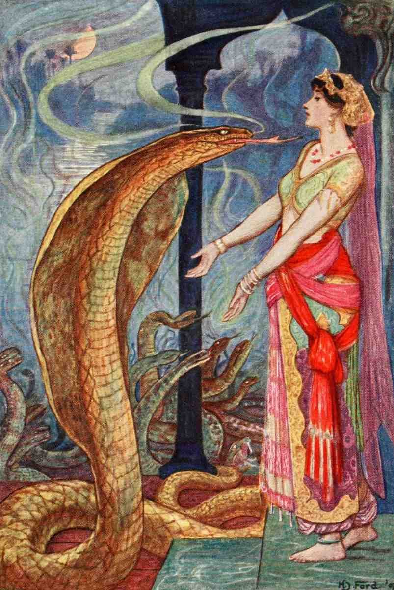 Ford Henry J 1860 1941 The Olive Fairy book 1907 Queen of Snakes A4 Photo Print