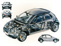 Ford Ka cutaway A4 Photo Print