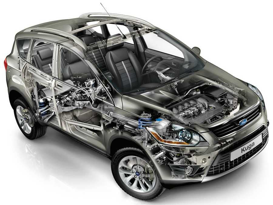 Ford Kuga cutaway A4 Photo Print