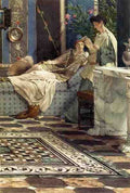Ford Madox Brown Alma Tadema Sir Lawrence From An Absent One A4 Photo Print