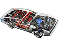 Ford Mustang Mach 1 cutaway A4 Photo Print