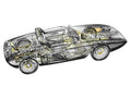 Ford Mustang Roadster Concept Car 1962 cutaway A4 Photo Print