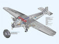 Ford Trimotor cutaway A4 Photo Print