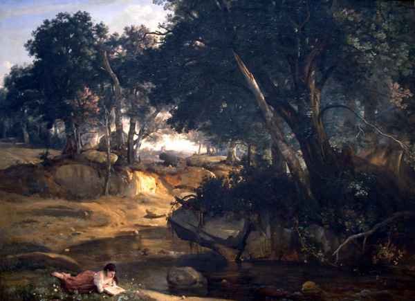 Forest of Fontainebleau by Corot Impressionism A4 Photo Print