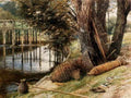 Foster Myles Birket Eel Pots On The Banks Of River A4 Photo Print