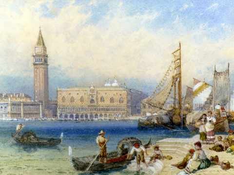 Foster Myles Birket St Marks And The Ducal Palace From San Giorgio Maggiore A4 Photo Print
