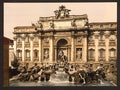 Fountain of Trevi Rome Vintage A4 Photo Print