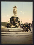 Fountain of the Three Graces Montpelier Vintage A4 Photo Print