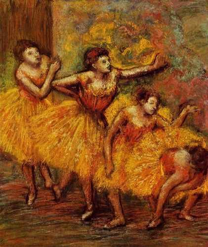 Four Dancers Also Known As Quatre Danseuses Circa 1903 Pc A4 Photo Print