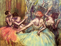 Four Dancers Behind The Scenes 2 Degas A4 Photo Print