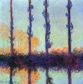 Four Poplars Monet A4 Photo Print