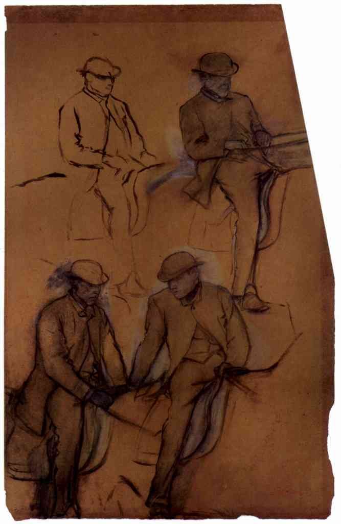 Four Riders A Study Degas A4 Photo Print