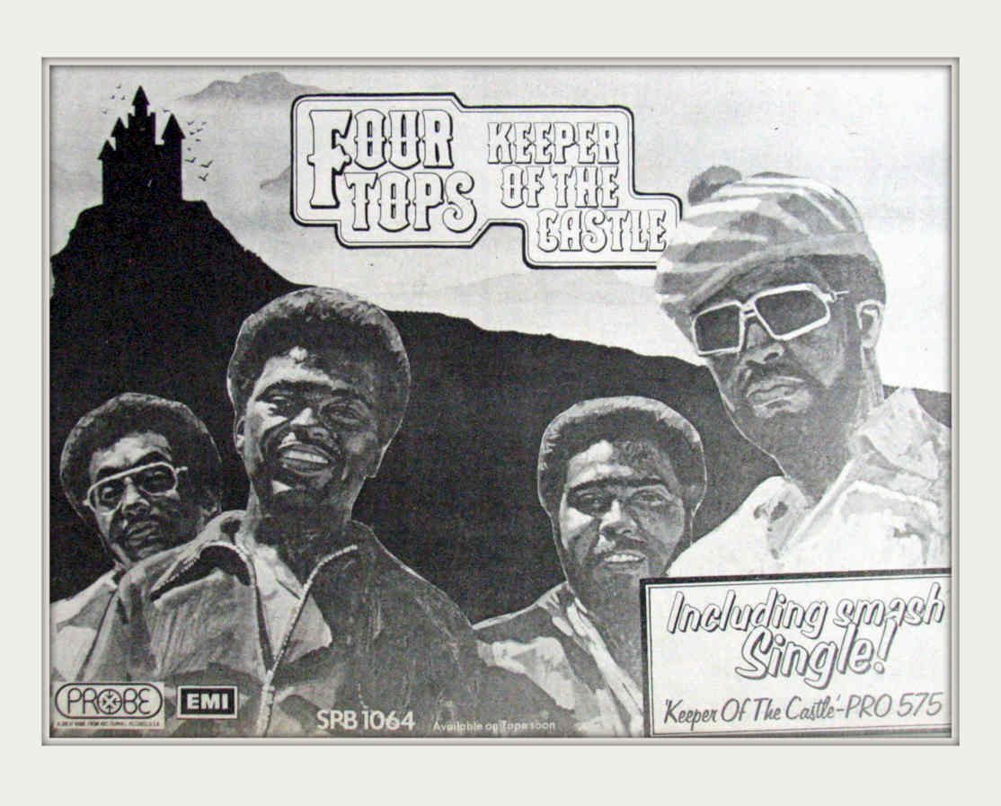 Four Tops Castle Vintage Retro Advert Poster A4 Photo Print