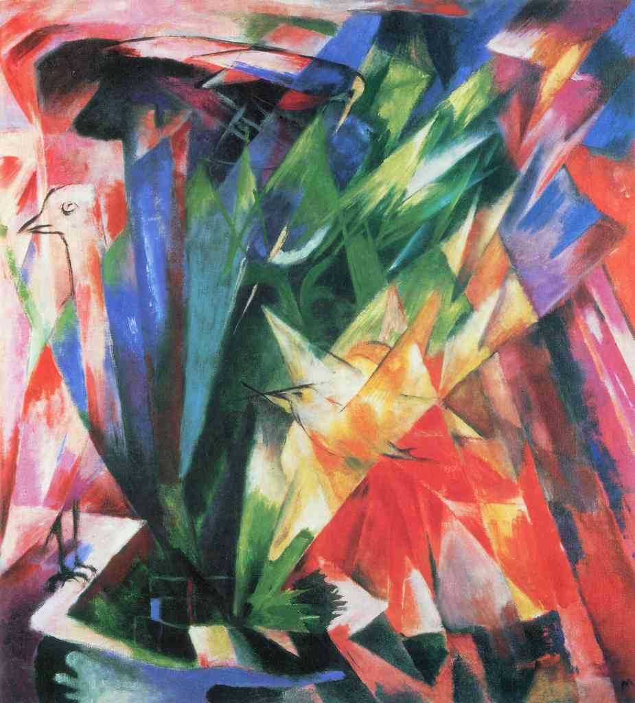 Fowl Franz Marc Abstract Art A4 Photo Print