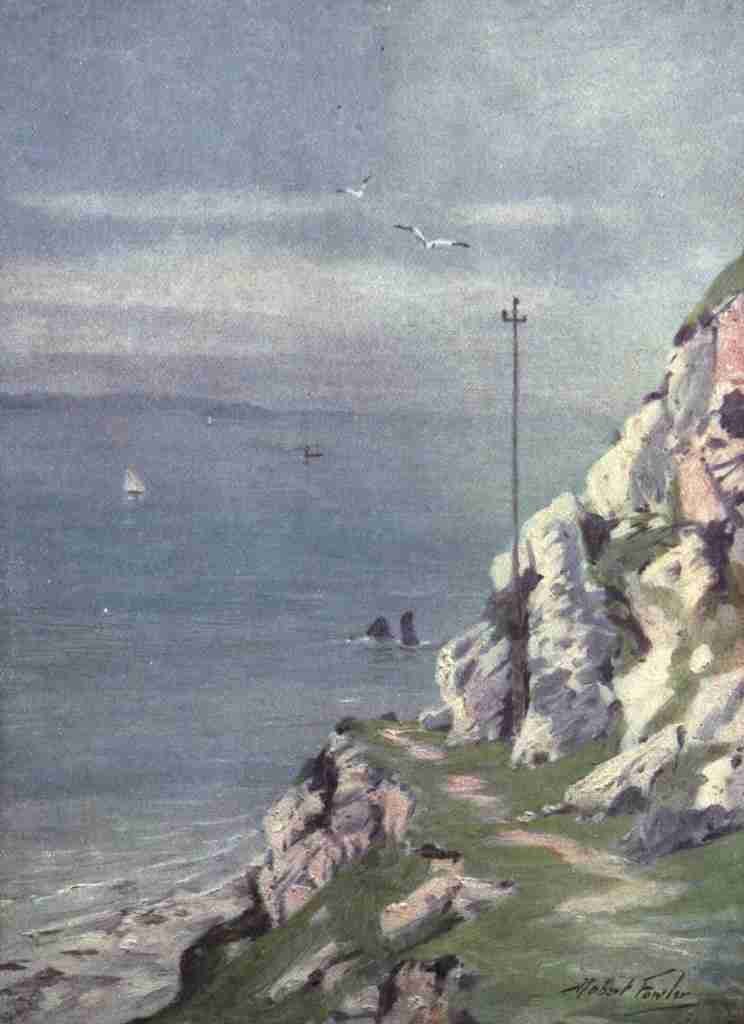 Fowler Robert 1853 1926 Beautiful Wales 1905 A footpath on the Great Orme Vintage A4 Photo Print