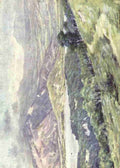 Fowler Robert 1853 1926 Beautiful Wales 1905 Duffws Mountain in mist A4 Photo Print