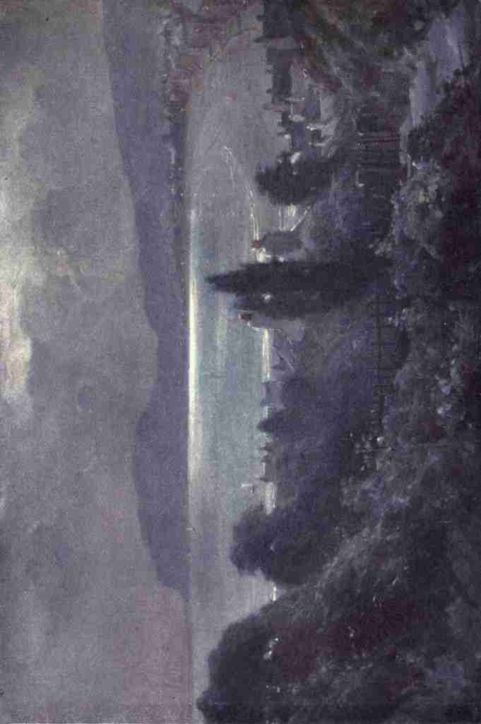 Fowler Robert 1853 1926 Beautiful Wales 1905 Llandudno Bay at night A4 Photo Print