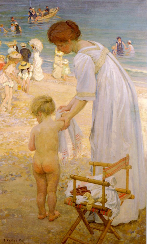 Fox Emanuel Phillips The Bathing Hour Art A4 Photo Print UK