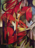 Foxes Franz Marc A4 Photo Print