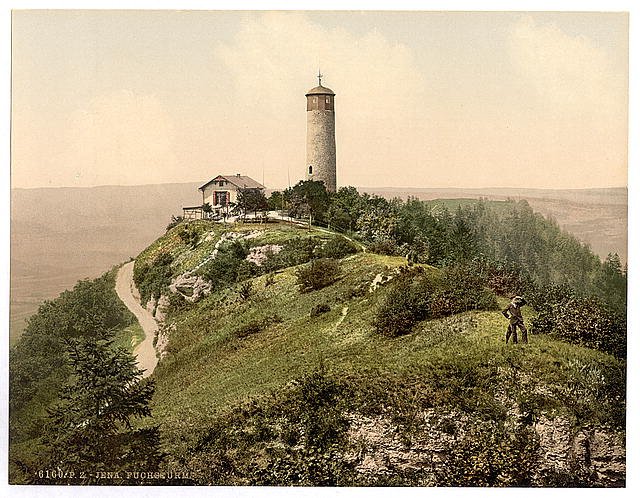 Foxtower Jena Thuringia Vintage A4 Photo Print