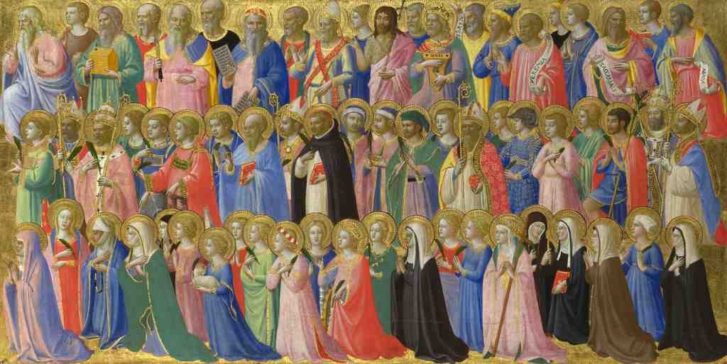 Fra Angelico The Forerunners of Christ with Saints and Martyrs A4 Photo Print