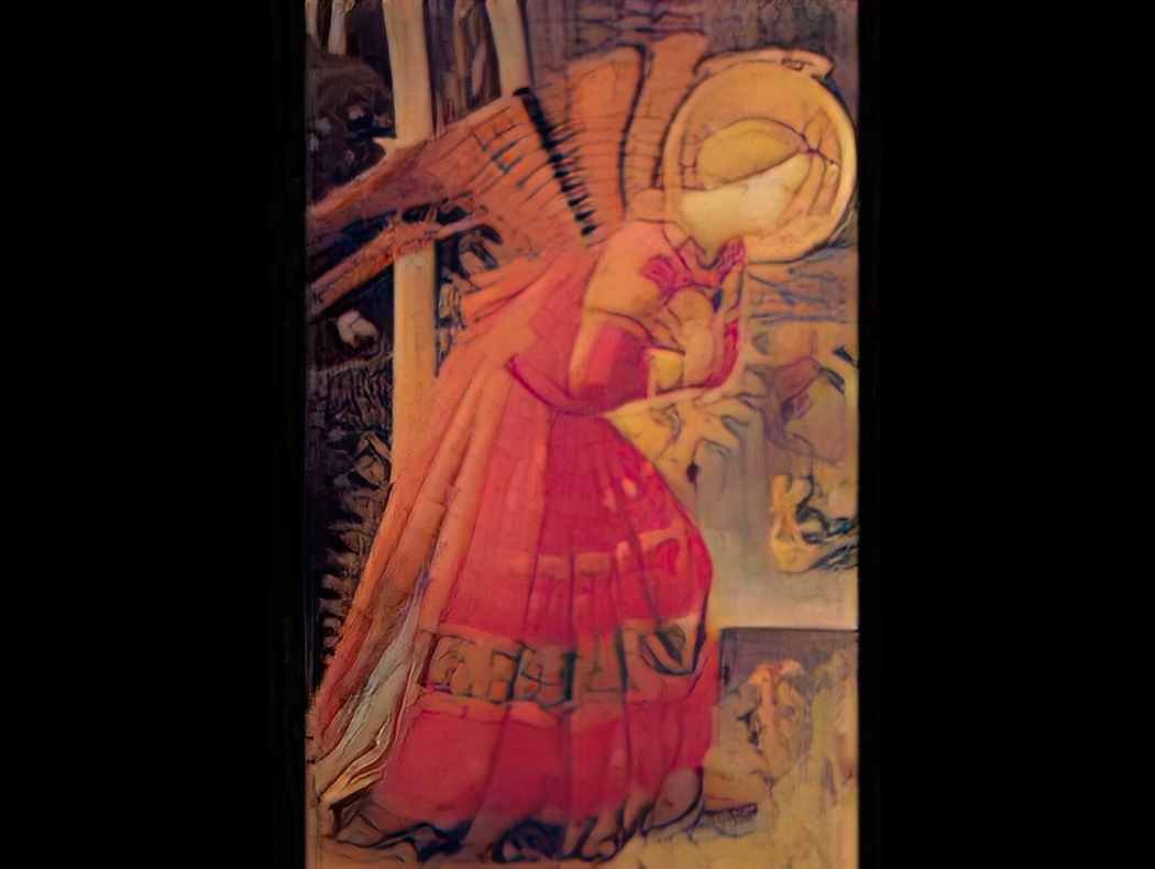 Fra Angelico annunciation detail Art A4 Photo Print