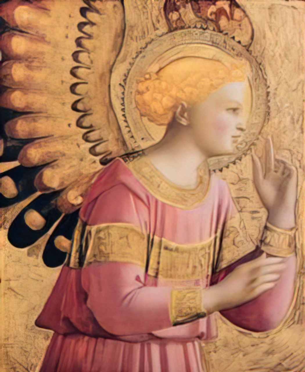 Fra Angelico archangel gabriel annunciate 1433 Art A4 Photo Print