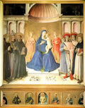 Fra Angelico bosco ai frati altarpiece Art A4 Photo Print