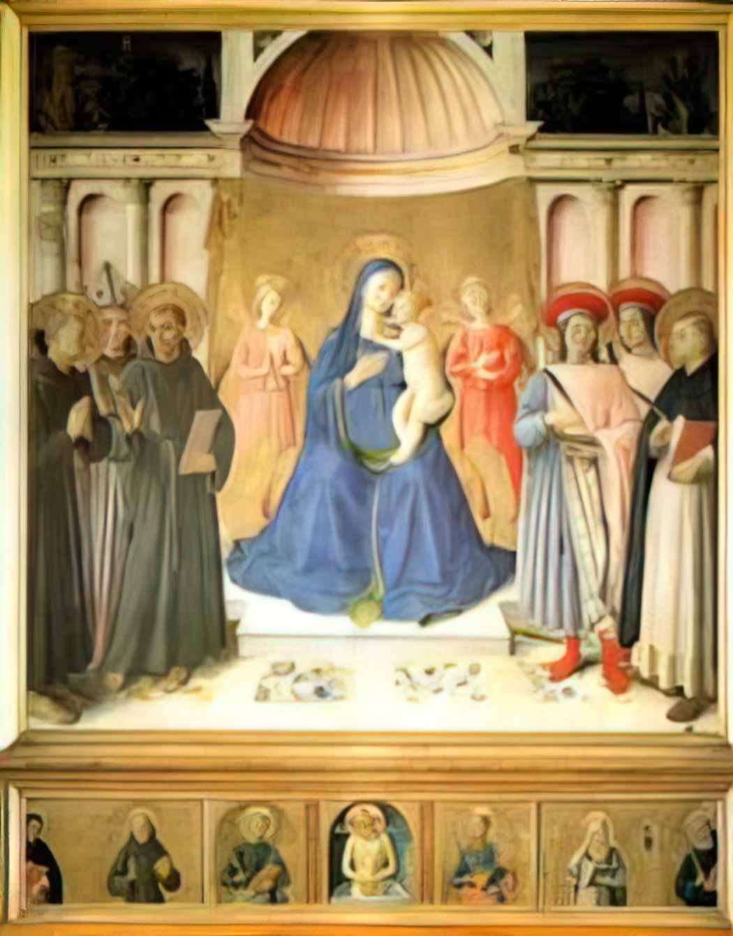 Fra Angelico bosco ai frati altarpiece Art A4 Photo Print