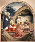 Fra Angelico lamentation over christ 1442 Art A4 Photo Print