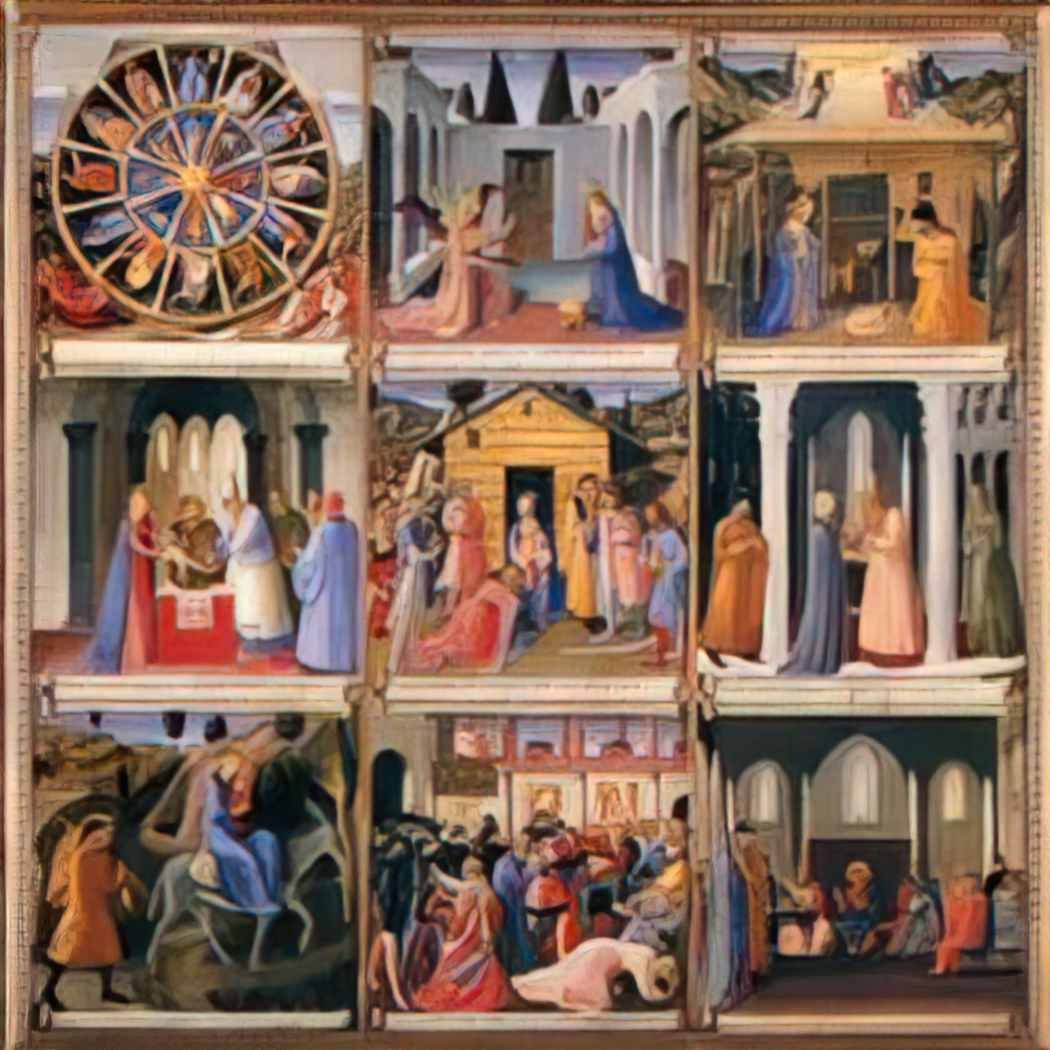 Fra Angelico scenes from the life of christ 1452 Art A4 Photo Print
