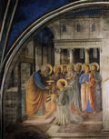 Fra Angelico st peter consacrates stephen as deacon 1449 Art A4 Photo Print