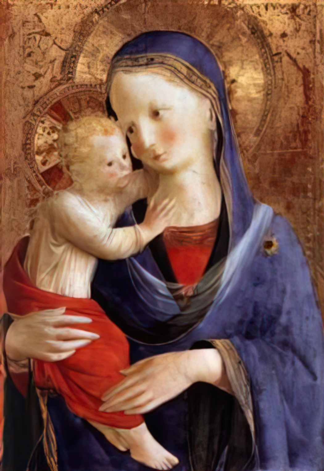 Fra Angelico virgin and child 1 Art A4 Photo Print