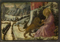 Fra Filippo Lippi and workshop Saint Jerome and the Lion Predella Panel A4 Photo Print