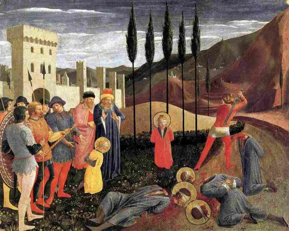 Fra beheading st cosmas and st Damien Art A4 Photo Print