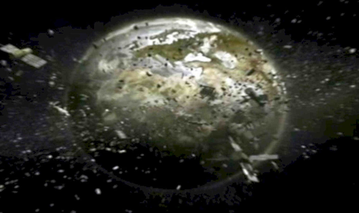 Fragmented Earth Debris Vintage Retro Advert Poster A4 Photo Print