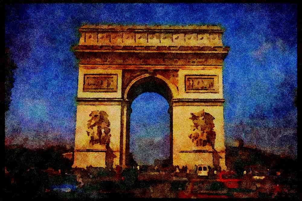 France 281019 L'Arche De Triomphe A4 Limited Edition Watercolour Print