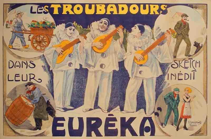 France Circus Eureka Les Troubadours Finot 1900S Vintage Advert A4 Photo Print