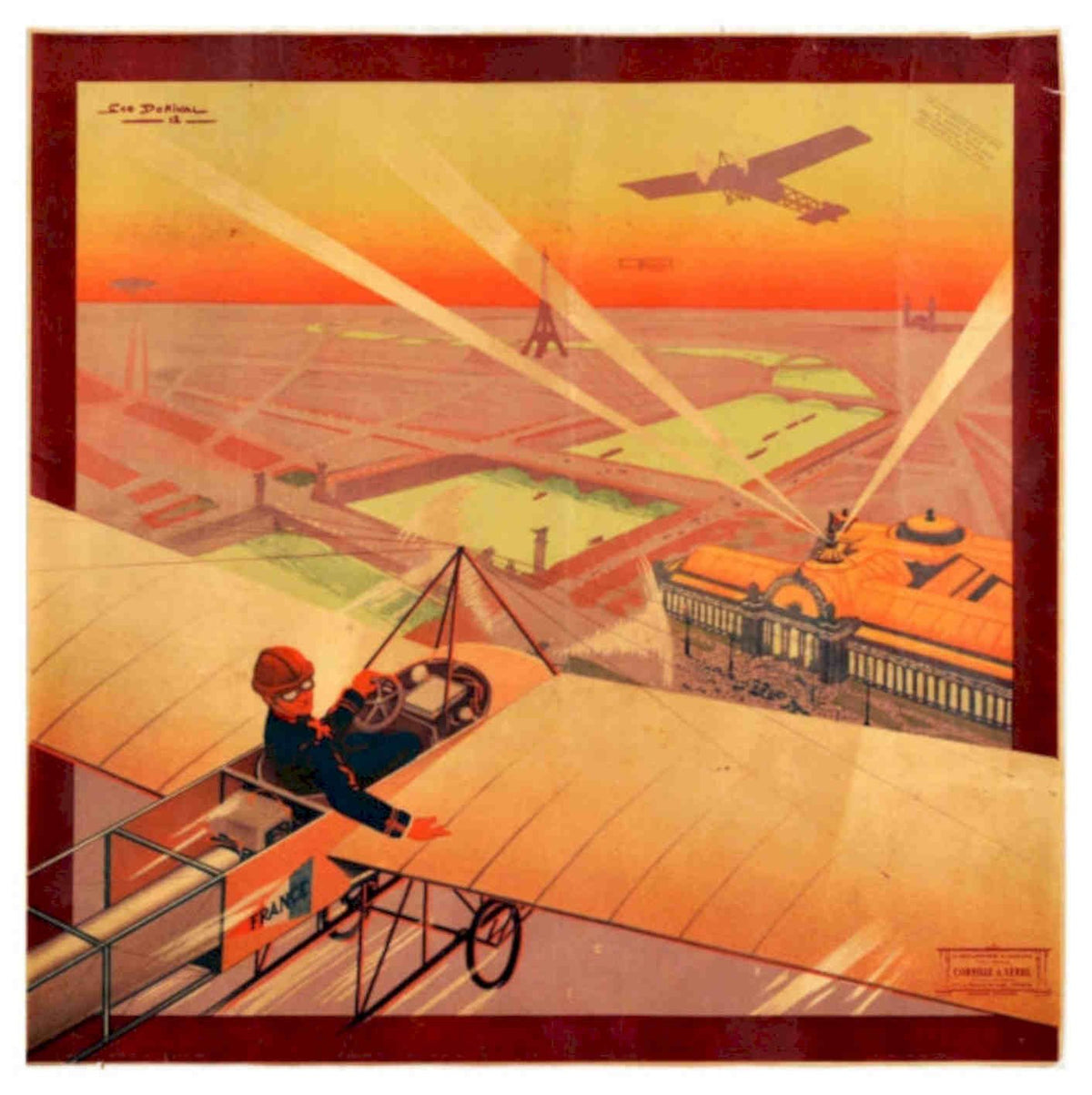 France Eiffel 1938 Vintage Retro Advert Poster A4 Photo Print