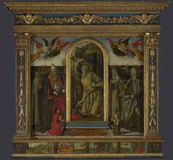 Francesco Botticini S Gerolamo Altarpiece A4 Photo Print