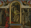Francesco Botticini Saint Jerome in Penitence with Saints and Donors A4 Photo Print