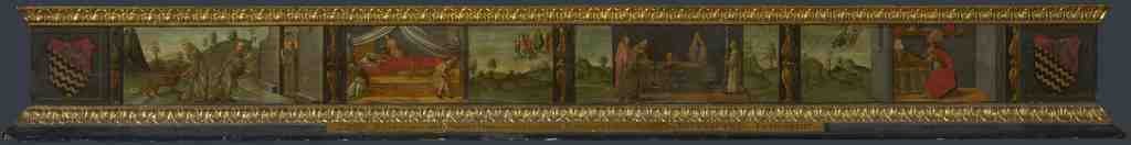 Francesco Botticini Scenes from the Life of Saint Jerome Predella A4 Photo Print
