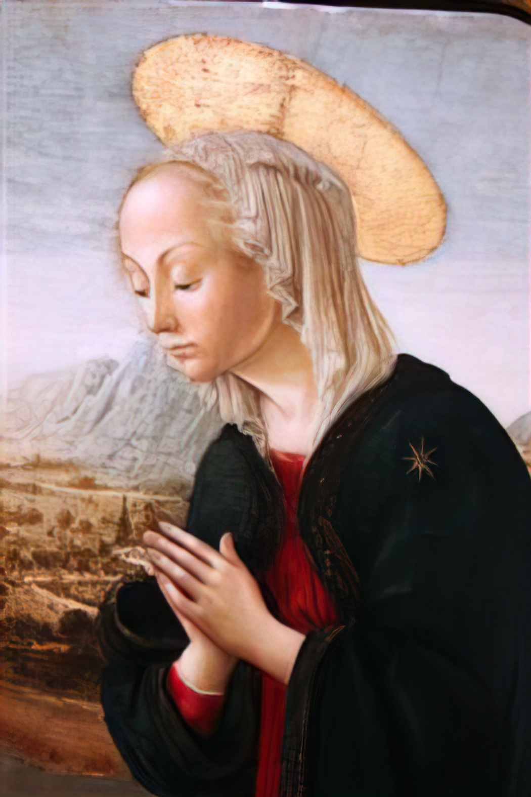 Francesco Botticini francesco botticini adorazione del bambino 1480 c Art A4 Photo Print