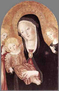 Francesco Di Giorgio Martini Madonna And Child With Two Angels A4 Photo Print
