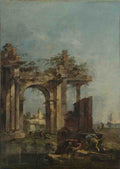 Francesco Guardi A Caprice with Ruins on the Seashore A4 Photo Print