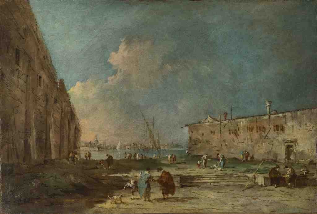 Francesco Guardi A View near Venice A4 Photo Print