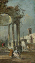 Francesco Guardi Caprice View with Ruins A4 Photo Print