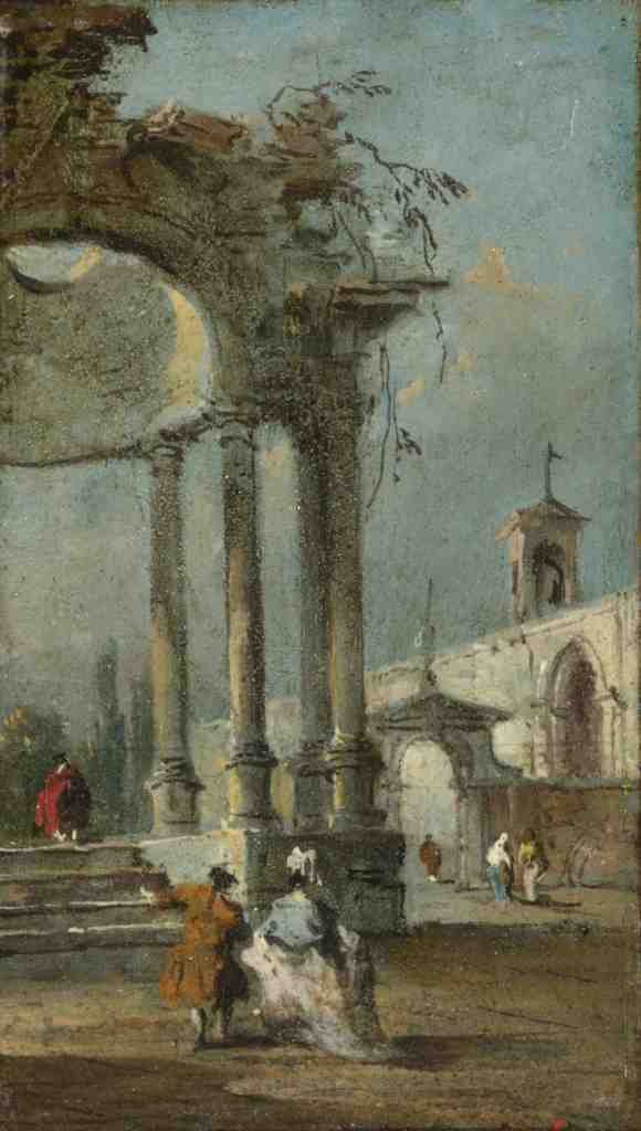 Francesco Guardi Caprice View with Ruins A4 Photo Print